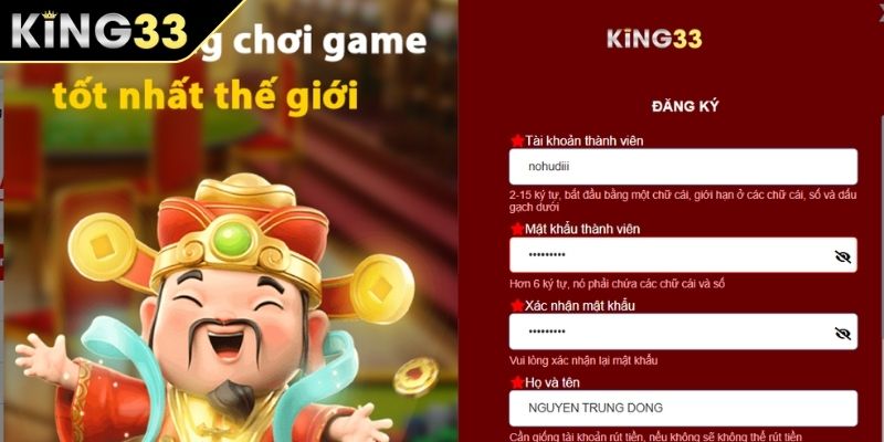 Điều kiện cần nắm bắt trước khi thực hiện đăng ký KING33