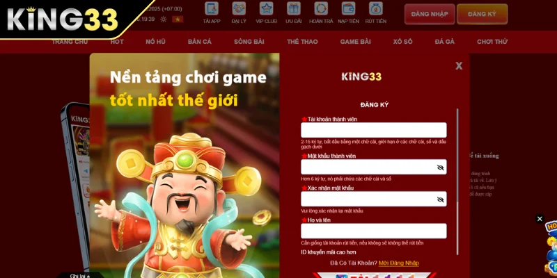 Hướng dẫn đăng ký KING33 Hướng dẫn đăng ký KING33