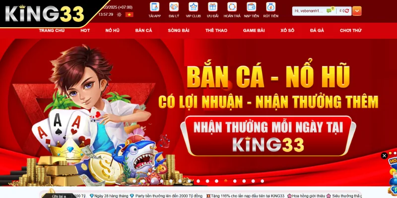 Đăng nhập tài khoản KING33